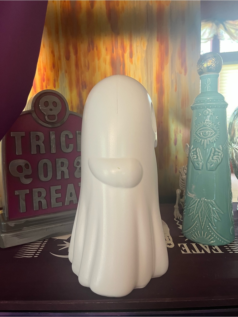 Large Light Up Ghost Halloween Decor - Spooky Glow - Picture 2 of 6